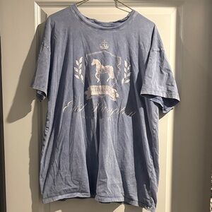 Hollister Blue Equestrian Graphic Tee